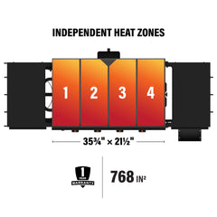 36" Griddle with Hard Cover