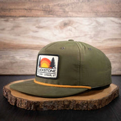 Hat-Loden/Gold with Blackstone Sunset Patch