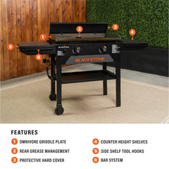28" Griddle with Hard Cover Bundle