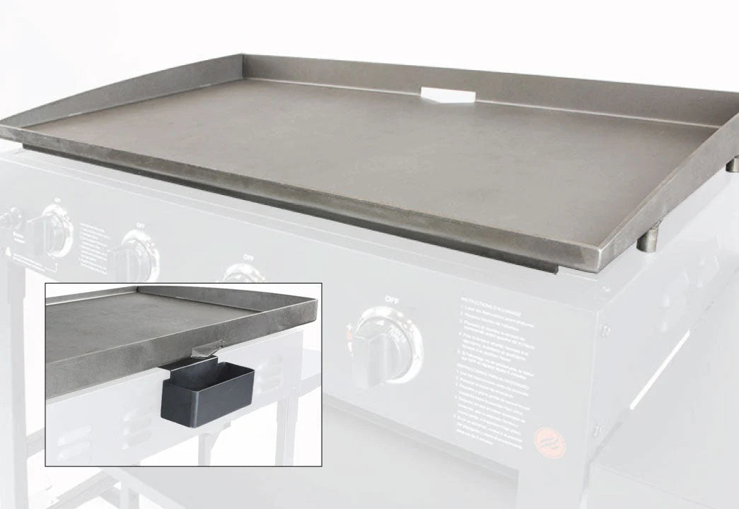 36in Rear Grease Griddle Top w/ Grease Cup